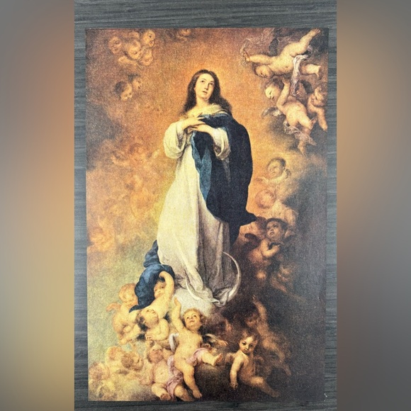 Bartolomé Esteban Murillo The Immaculate Conception Vintage Fine Art Print 30’s - Picture 2 of 7